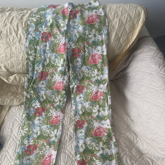 NWT Reformation Pinegrove High Rise Linen Pants in Summer of Love Floral Size 2 - Picture 3 of 6
